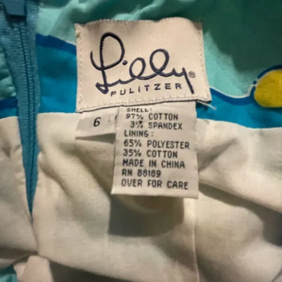 Lilly Pulitzer White Label Cruise Blue B & T Celia Dress 6 FREE SHIP - Picture 3 of 4